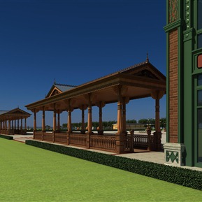 欧式 广场 休闲广场座椅