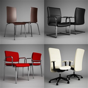 现代 办公椅 办公椅子 转椅 老板椅组合