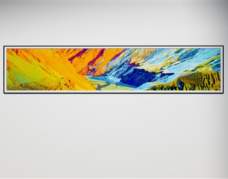 现代 风景画 壁画