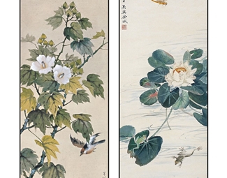 新中式植物装饰画