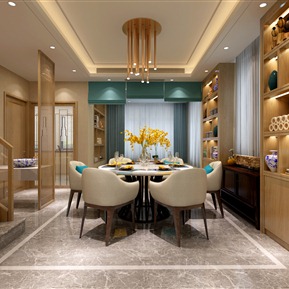 现代 餐厅 餐厅餐桌组合