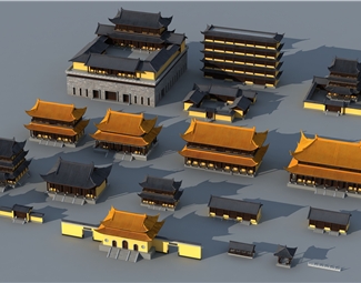 中式仿古建筑群