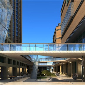 现代 商场 商业内街