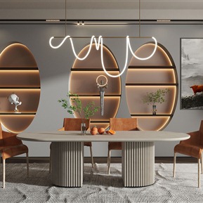 现代 餐桌椅组合