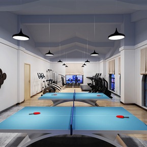 现代 健身房 接待室