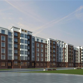 现代 住宅区 住宅楼