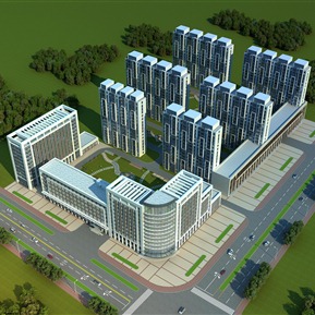 现代 办公楼 商业办公住宅楼