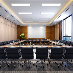 现代 会议室 培训室