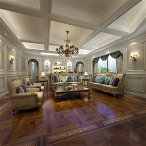 美式 客厅 别墅客厅