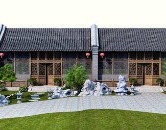 中式中式庭院