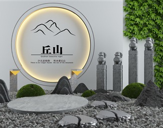 新中式 景观小品 园林景观小品