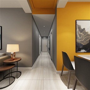 现代 客餐厅 全景