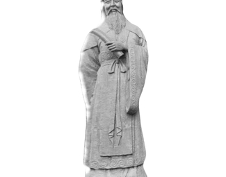 中式古代人物雕像