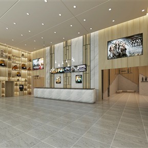 现代 电影院大厅