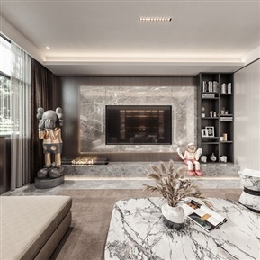 现代 客厅 别墅客厅