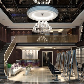 现代 理发店 美发店