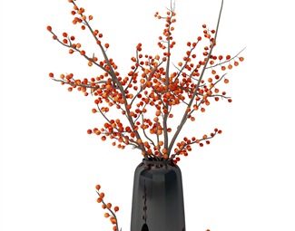 现代 花瓶 绿植花瓶摆件