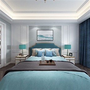 简欧 卧室 主卧室