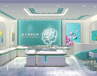 现代黄金珠宝首饰店