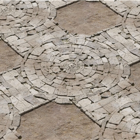 现代 路面 砖块路面