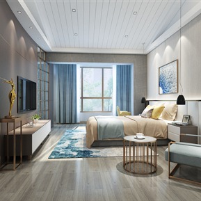 现代 卧室 卧室卫生间