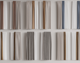 现代 窗帘 窗帘组合