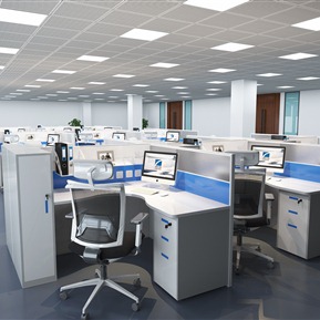 现代 公共办公区 员工区
