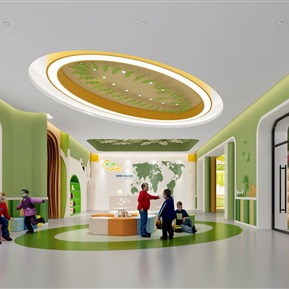 现代 幼儿园大厅