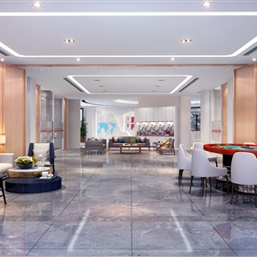 现代 休闲区 办公茶歇接待区