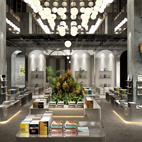 工业LOFT 书店 中庭