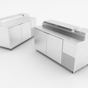 现代 后厨设备 操作台