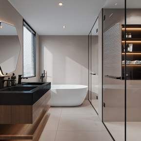 现代 卫生间 卫生间浴室