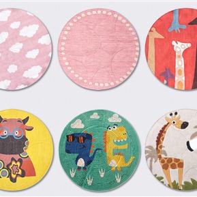 现代 圆形地毯 儿童圆形地毯