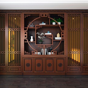 中式 装饰柜 书柜