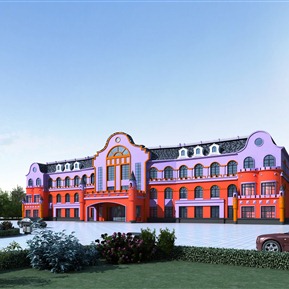 欧式 幼儿园建筑 幼儿园