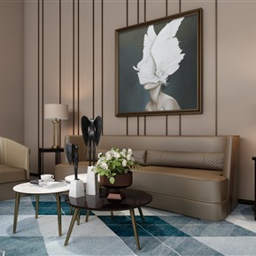 现代 沙发茶几组合 意大利沙发组合