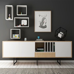 现代 电视柜 装饰柜装饰品组合