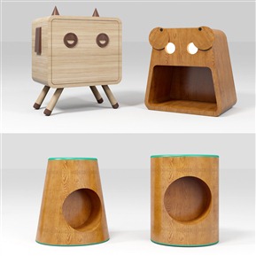 北欧 床头柜 儿童床头柜边柜