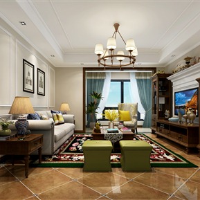 美式 客厅