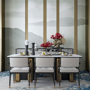 轻奢 餐桌椅组合