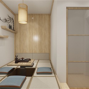 日式 榻榻米卧室 民宿酒店榻榻米客房