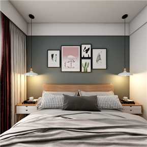 北欧 卧室 原木卧室