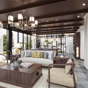 新中式 客厅 会客厅