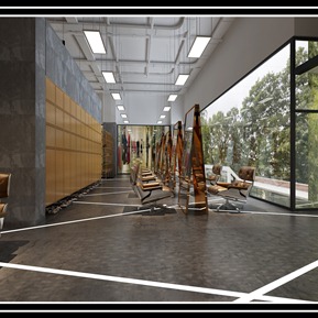 工业LOFT 理发店 美发店