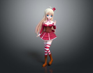 现代 游戏角色 卡通美女 动漫美女 动画美女 卡通女孩