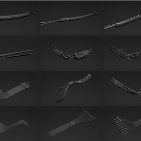 现代 电线 科幻电线线缆