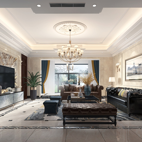 美式 客厅