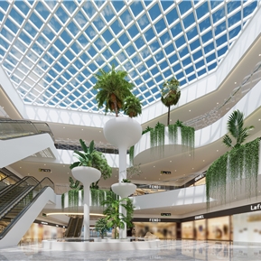 现代 中庭 商场中庭