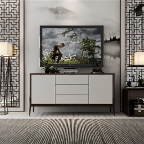 新中式 电视柜 装饰柜装饰品组合