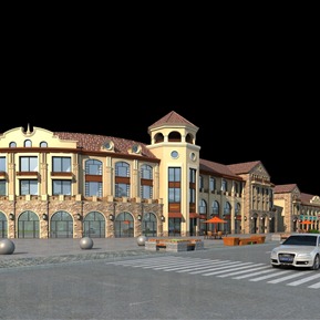 欧式 商业楼 英式商业办公沿街